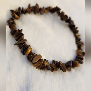 Tigers Eye Stretchy Crystal Bracelet
